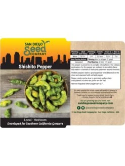 Shishito Pepper Organic Seeds -OW Garden Decor Shop 8611910 02v