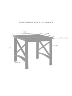 Crosley Kaplan Side Table -OW Garden Decor Shop 8611953 08v