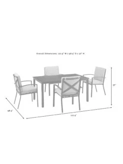 Crosley Kaplan Dining Set -OW Garden Decor Shop 8611954 09v