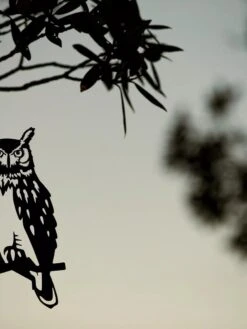 Metalbird Great Horned Owl -OW Garden Decor Shop 8612018 02V tif