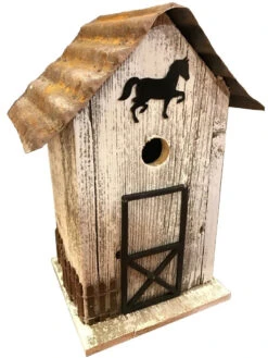 Summitville Stable Bird House -OW Garden Decor Shop 8612121 04v