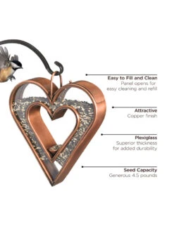 Heart Fly-Thru™ Bird Feeder -OW Garden Decor Shop 8612272 03v