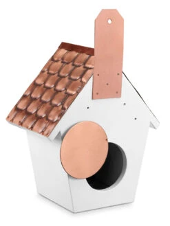 Classic Cottage Bird House With Copper Roof -OW Garden Decor Shop 8612273 02v