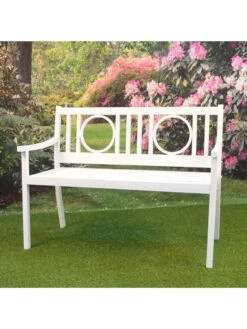 Gramercy Outdoor Metal Bench -OW Garden Decor Shop 8612281 06v
