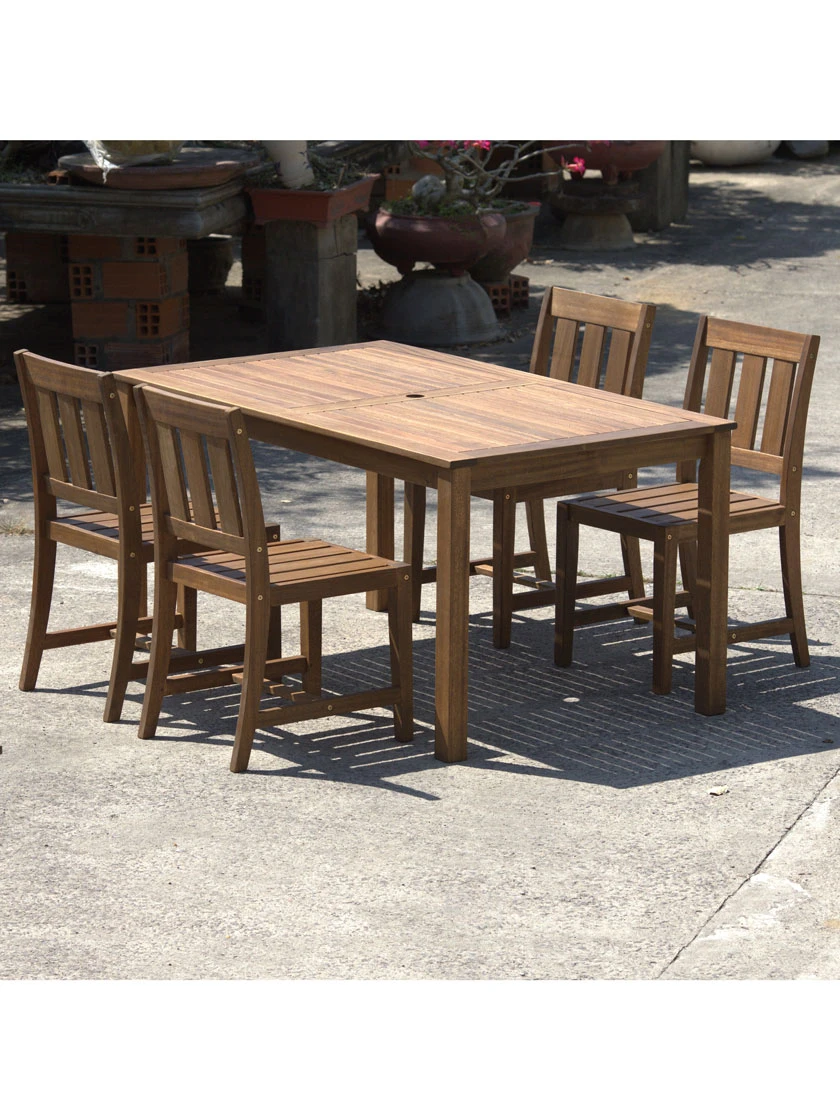 Fontana 5 Pc Outdoor Dining Set 2 Fontana 5 Pc Outdoor Dining Set - Image 2
