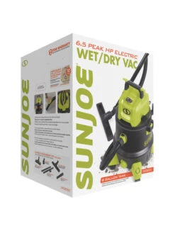 Sun Joe® 8-Gal 1200W 6.5 Pk HP Wet/Dry Shop Vac, HEPA,w/Cleaning Attachments -OW Garden Decor Shop 8612522 01v