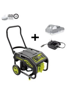 Sun Joe® 4,100/3,300-Running Watt Propane Powered Portable Generator W/24VBattery Starter -OW Garden Decor Shop 8612525 01v