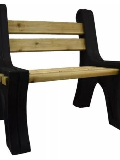 Custom Length Lightweight Indoor Or Outdoor Bench Ends -OW Garden Decor Shop 8612857BK 10V tif