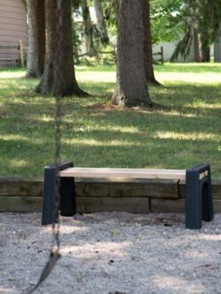 Custom Length Lightweight Indoor Or Outdoor Backless Bench Ends -OW Garden Decor Shop 8612858bk 16v