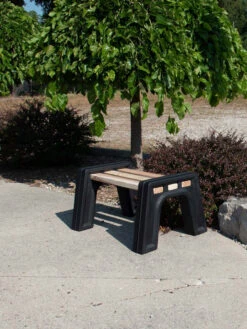 Custom Length Lightweight Indoor Or Outdoor Backless Bench Ends -OW Garden Decor Shop 8612858bk 17v