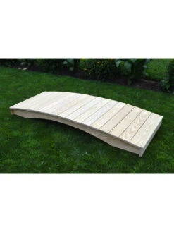 Plank Garden Bridge Unfinished 3' X 12' -OW Garden Decor Shop 8613097 02v 3