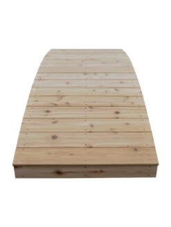 Plank Garden Bridge Unfinished 3' X 8' -OW Garden Decor Shop 8613100 02v