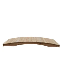 Plank Garden Bridge Unfinished 4' X 10' -OW Garden Decor Shop 8613127 02v 2