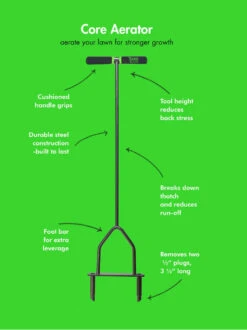 Yard Butler® Lawn Coring Aerator -OW Garden Decor Shop 8613158 02v