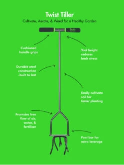 Yard Butler® Twist Tiller -OW Garden Decor Shop 8613177 02v