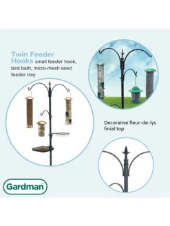 Gardman® Antique Finish Bird Feeding Station -OW Garden Decor Shop 8613186 05v