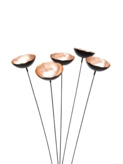 Copper Poppy Sways, Set Of 5 -OW Garden Decor Shop 8613342 9215