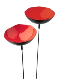 Red Poppy Sways, Set Of 5 -OW Garden Decor Shop 8613343 519