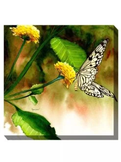 Butterfly Kiss Outdoor Wall Art 5 Butterfly Kiss Outdoor Wall Art -OW Garden Decor Shop 8613998 01V 3 4