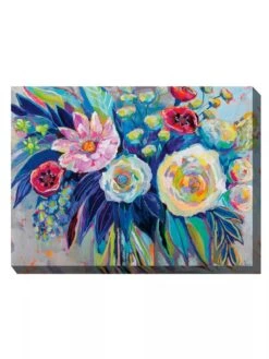 Floral Array Outdoor Wall Art -OW Garden Decor Shop 8614011 01V 3 4